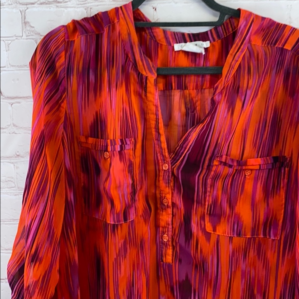 COMO sheer pullover shirt